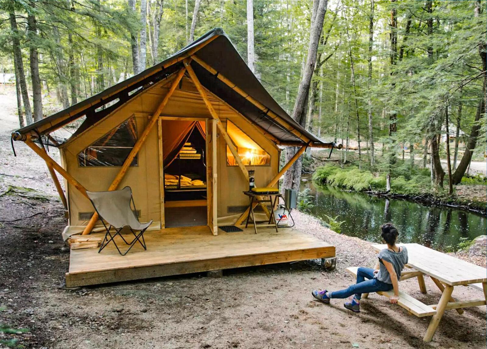 Huttopia White Mountains Albany Esterno foto